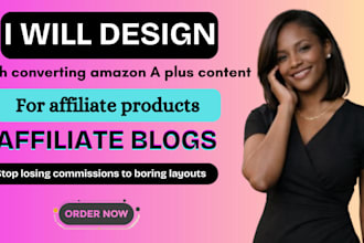 design high converting amazon a plus content for affiliate produts