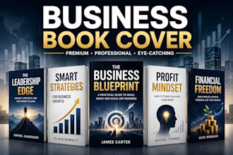 design business book cover for KDP cover and ebook cover