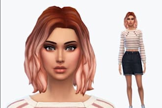 create a custom sim with cc in the sims 4