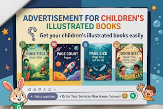 create colorful childrens book designs