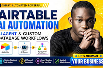 setup airtable ai automation, ai agent, and custom database workflows