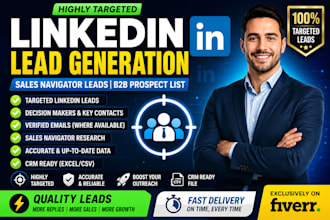 linkedin lead generation sales navigator leads targeted b2b prospect list
