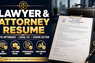 write lawyer resume attorney CV legal resume and cover leter