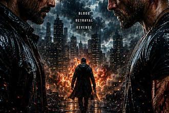 create cinematic ai movie posters, album covers and action film artwork