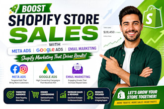 boost shopify store sales with meta google ads email marketing shopify marketing
