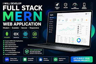 develop a full stack mern web application