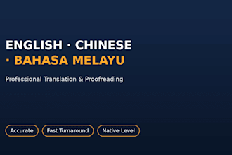 translate english chinese and malay documents