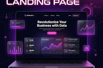 design and develop a premium saas landing page