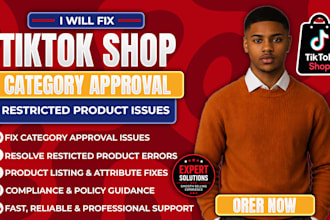 fix tiktok shop category approval and restricted product issues