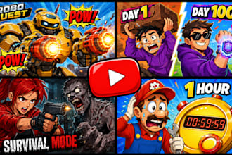 draw youtube cartoon thumbnails