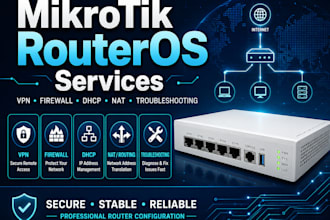 configure mikrotik routeros VPN firewall dhcp and troubleshoot your router