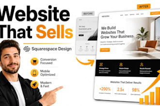 design a high converting squarespace landing page