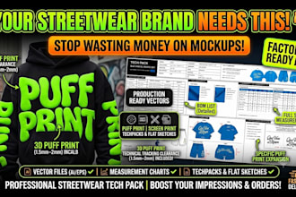 design a custom tech pack for factory ready manufacturing