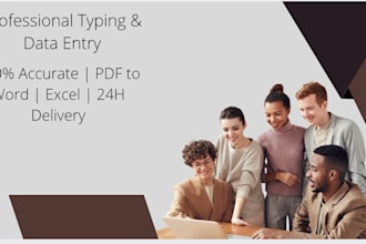 type PDF images and handwritten notes into word excel