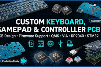 design custom electronics pcb, enclosure and prototype for production