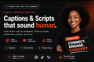 write engaging social media SEO captions and content