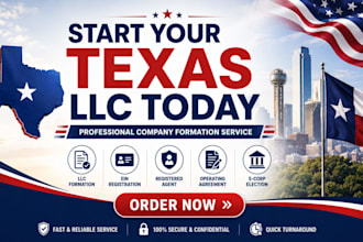 form your texas llc get ein registered agent s corp election