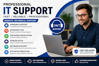 provide professional IT support, windows troubleshooting