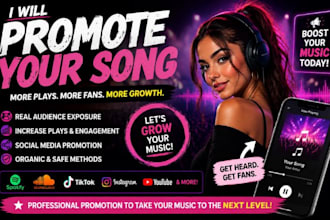 promote and play your spotify music song for promotion