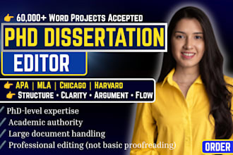 edit phd dissertations, theses, or research papers for clarity academic quality