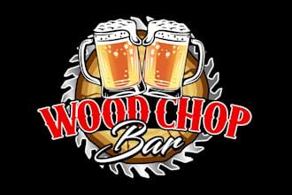 do a unique wood shop logo