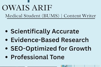 write medical blogs and mental health articles as a medical student