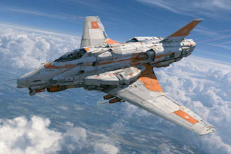 draw sci fi spaceship design