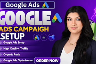 setup  google ads PPC setup, management, optimization and  lead generation