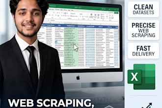 do data entry, web research, and google maps data scraping