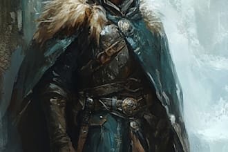 fantasy dnd character art and dnd character