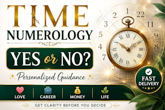 provide time numerology guidance with yes or no insights