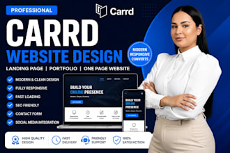 build a carrd portfolio website or personal landing page