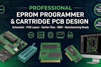 create professional pcb for eprom programmer and cartridge hardware