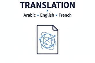 translate and proofread texts in arabic english and french