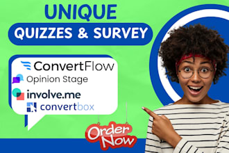 setup on convertflow, convertbox, involve me, opinion stage, crowdsignal,jotform