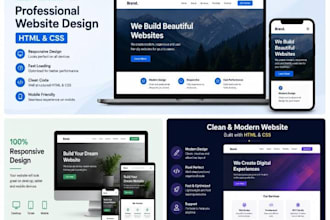 design a professional website using HTML CSS
