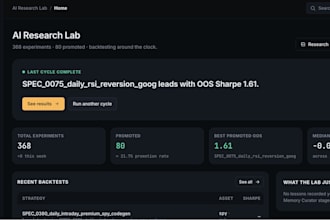 create an ai autonomous research lab