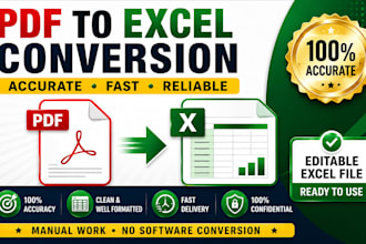 convert PDF to excel accurately and professionally