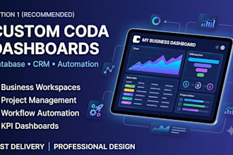 build a custom coda dashboard, database, and automation for your business