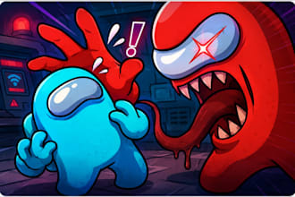 draw cartoon youtube thumbnail
