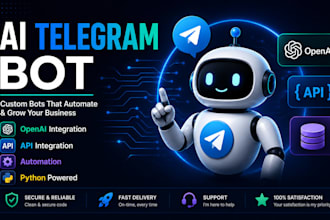develop custom telegram bots with ai automation