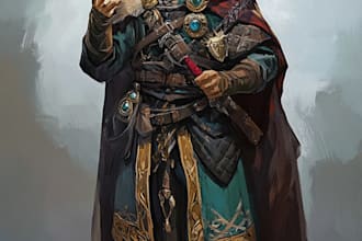 fantasy character and dnd character