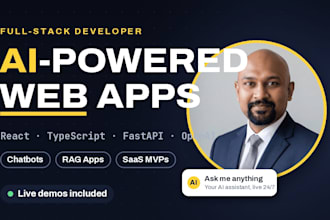 build an ai powered web app with react and fastapi