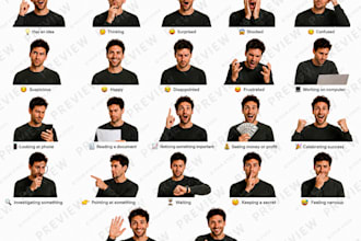make a package that you can use for voiceover youtube emotion expressions