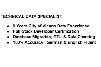 do technical data entry, database migration, and bilingual admin