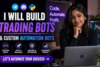 build trading bot telegram bot or custom discord automation bot