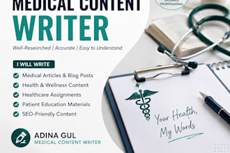 create medical presentations and healthcare article