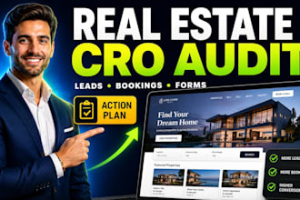 do real estate website cro audit and optimize lead generation