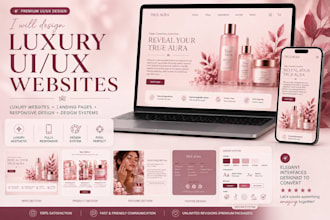 design a modern and intuitive UI UX for your website