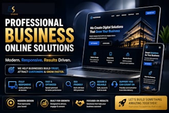 design a modern business website